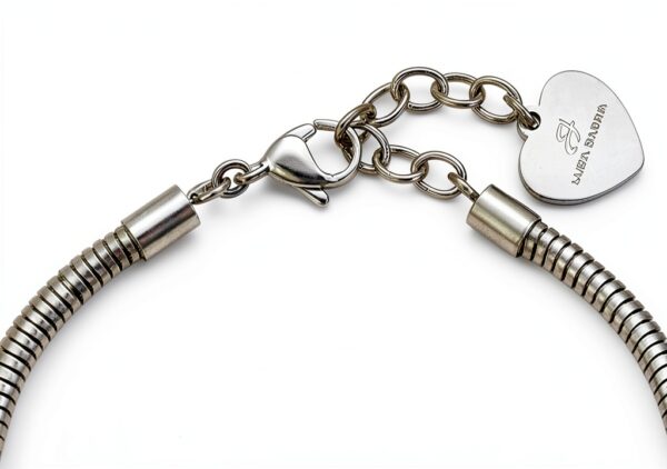 Bracelet Luca Barra en acier 316L hypoallergénique, fermoir pince de-4