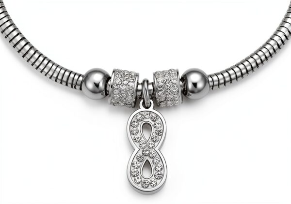 Bracelet Luca Barra en acier 316L hypoallergénique, fermoir pince de-3