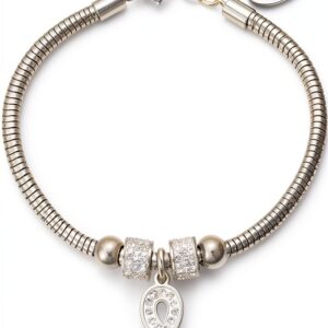 Bracelet Luca Barra en acier 316L hypoallergénique, fermoir pince de-0