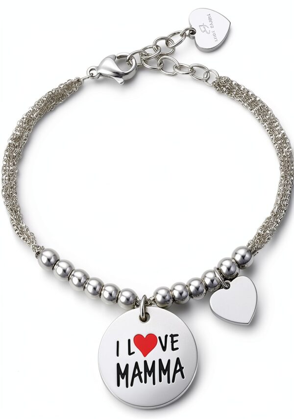 Bracelet Luca Barra en acier 316L hypoallergénique, modèle BK2043-0